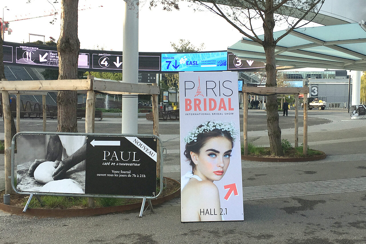 Salon Paris Bridal 2018 - Porte de Versailles signalétique