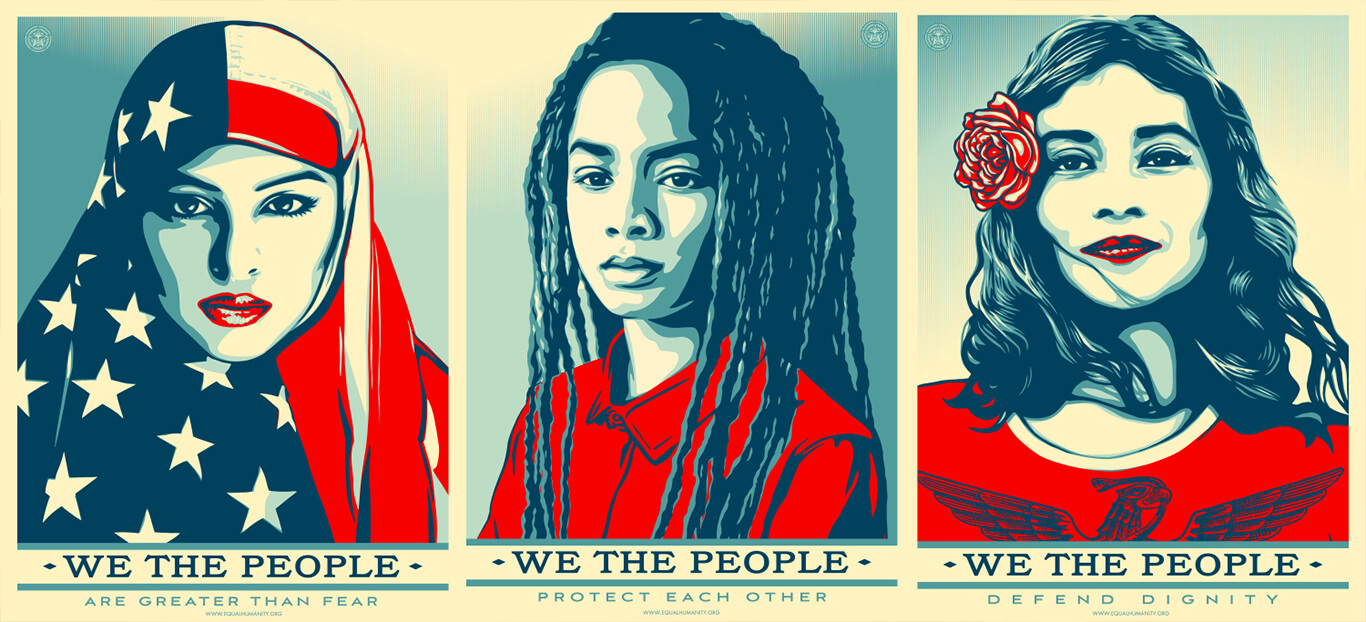 We the people by Shepard Fairey