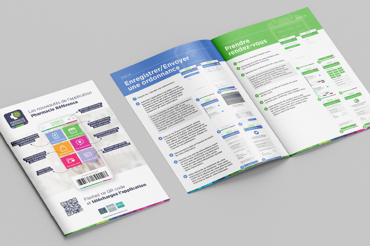 Pharmacie Référence Groupe - Communication application leaflet A5