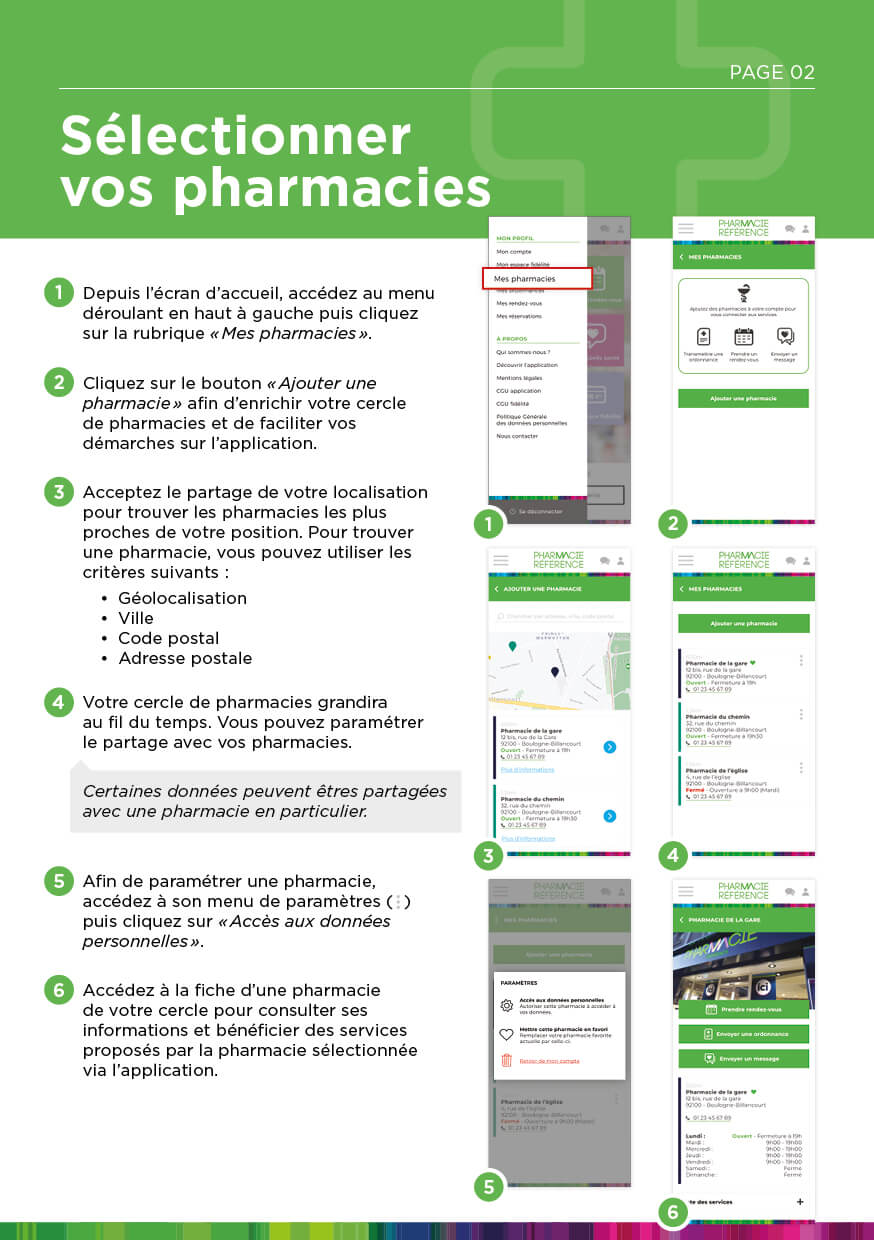 Pharmacie Référence Groupe - Leaflet A5 tuto application - Page 2