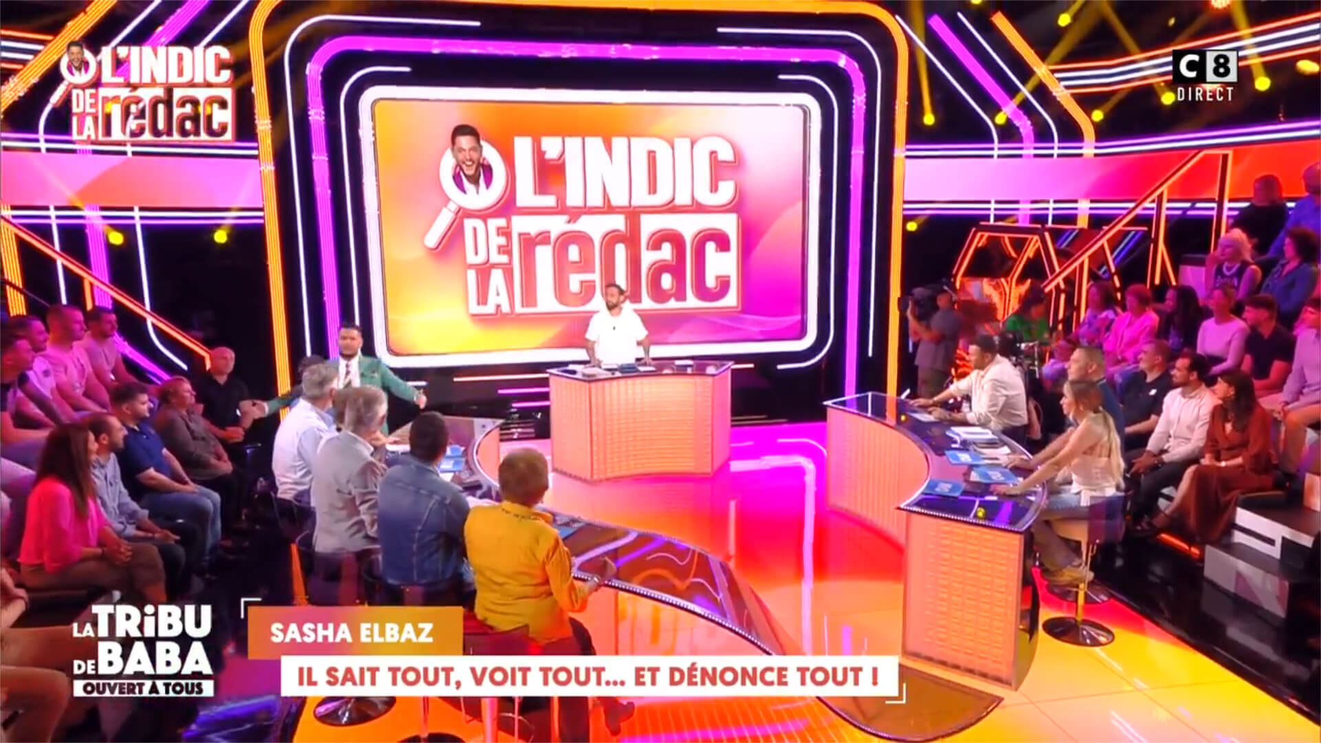 Touche Pas À Mon Poste - Séquence L'Indic de la Rédac présentée par Sasha Elbaz - Plan large